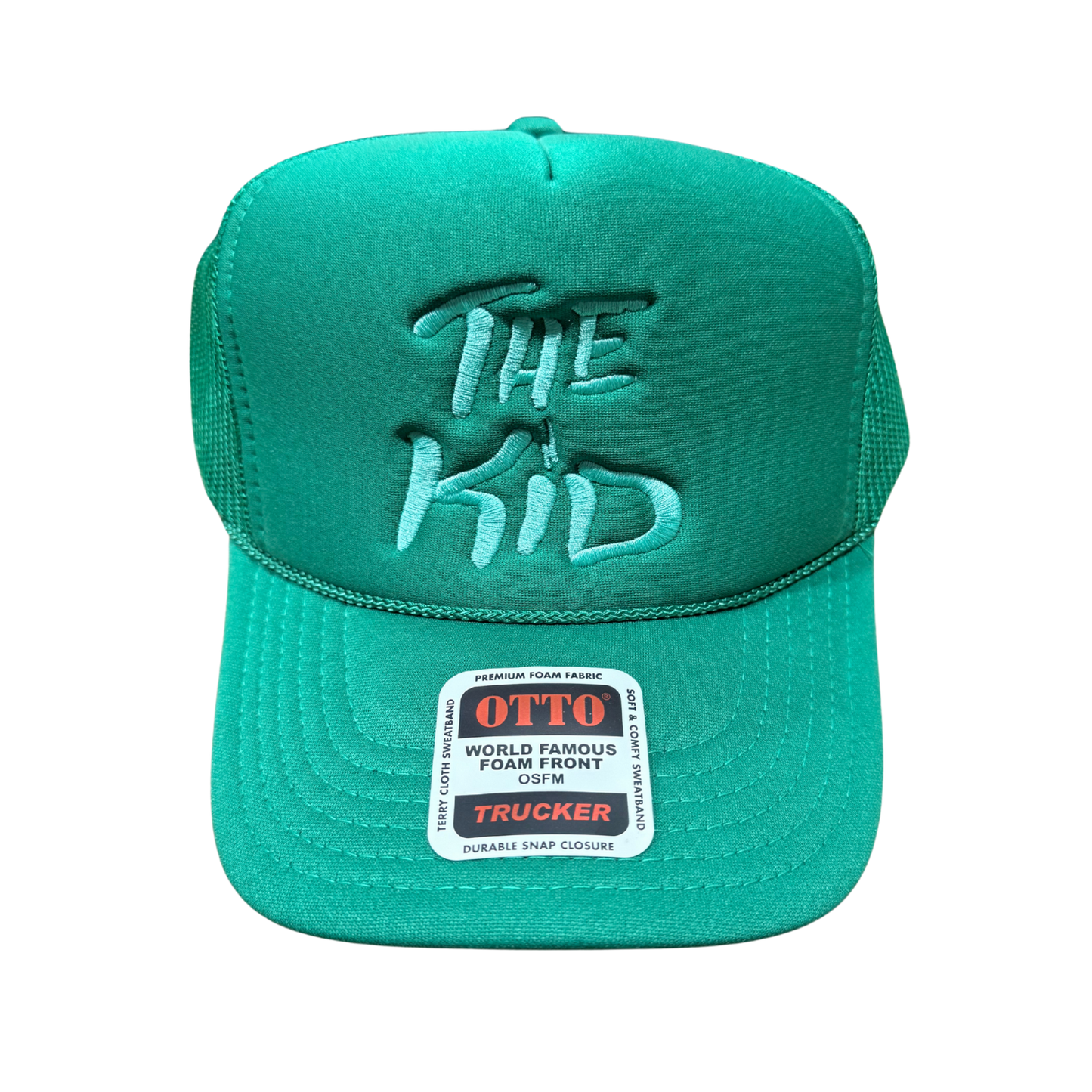 THE KID Green on Green Trucker Hat